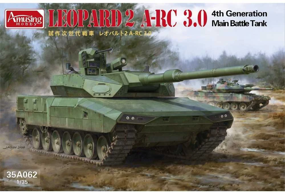 Amusing Hobby Leopard 2 A-RC 3.0 plastikinis tankas 1/35