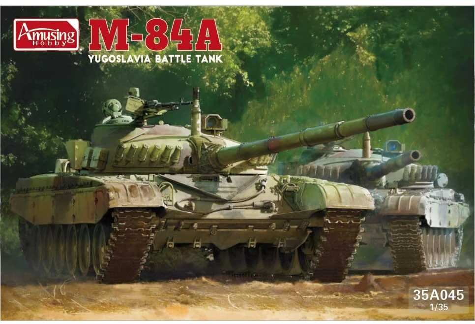 Amusing Hobby M-84A Jugoslavijos tankas 1/35 plastikinis surenkamas modelis