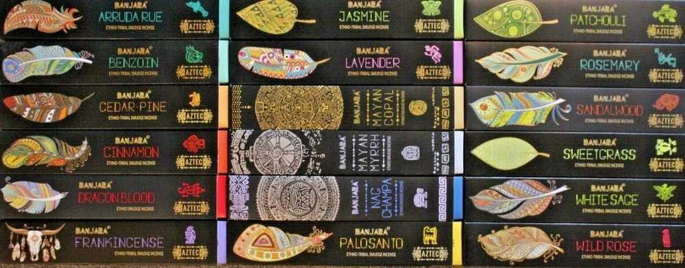 Ancient Wisdom Smilkalų lazdelės Baltas Sage, Banjara Tribal, 35g