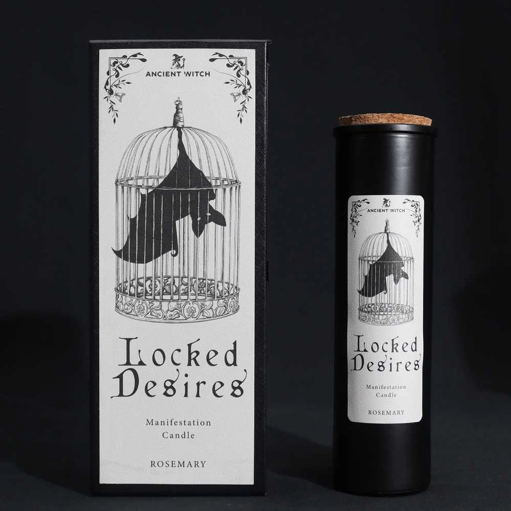 Ancient Witch Žvakė - Senovinė Ragana Užrakintos Norai Rozmarino Kvapas 50h Degimo Laikas 708g