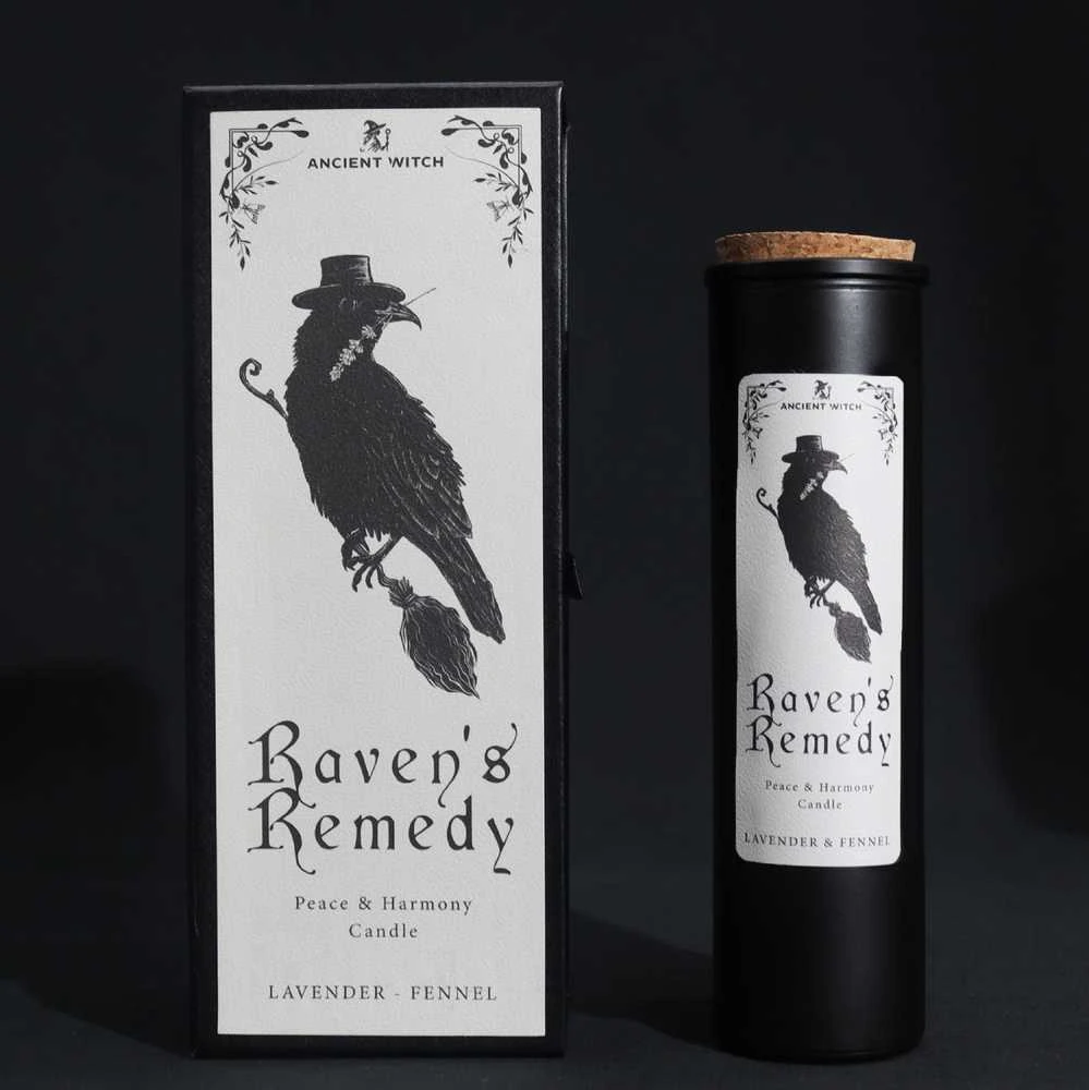 Ancient Witch Žvakė - Senovės Ragana Raven's Remedy Levanda Fennel 50h Degimo Laikas 708g
