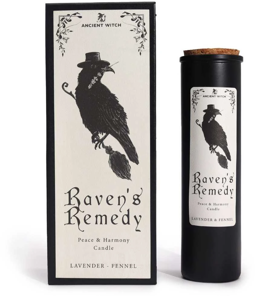 Ancient Witch Žvakė - Senovės Ragana Raven's Remedy Levanda Fennel 50h Degimo Laikas 708g