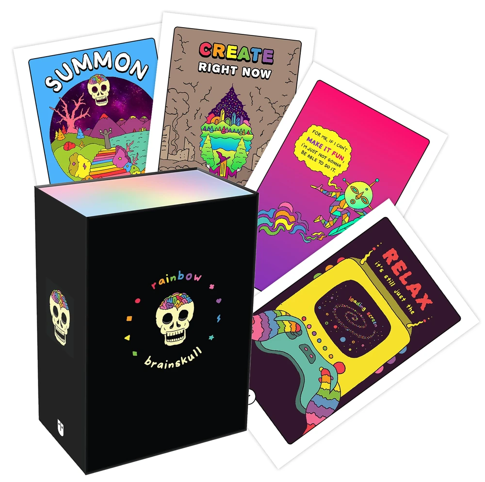 Orakulo Kortos Rainbow Brainskull Andrews Mcmeel Publishing