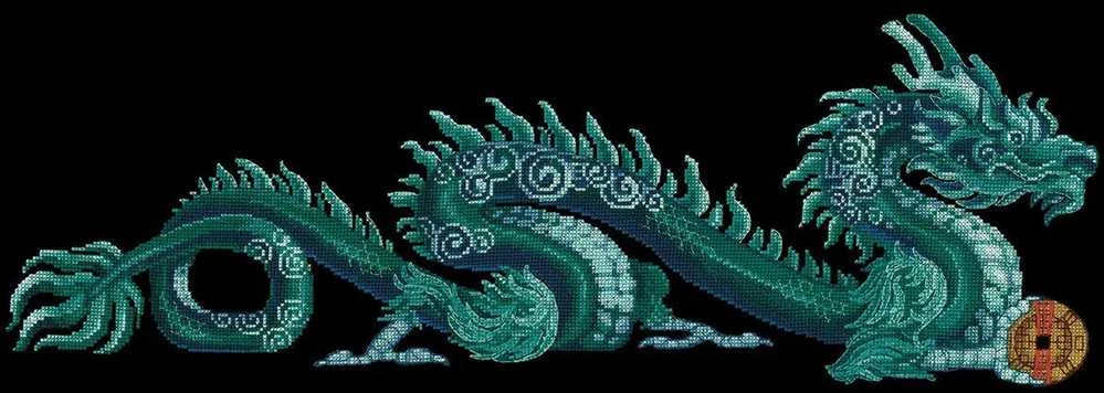 Andriana Beldizart Kryželiu siuvinėjimo rinkinys "Jade Dragon" SANN-34