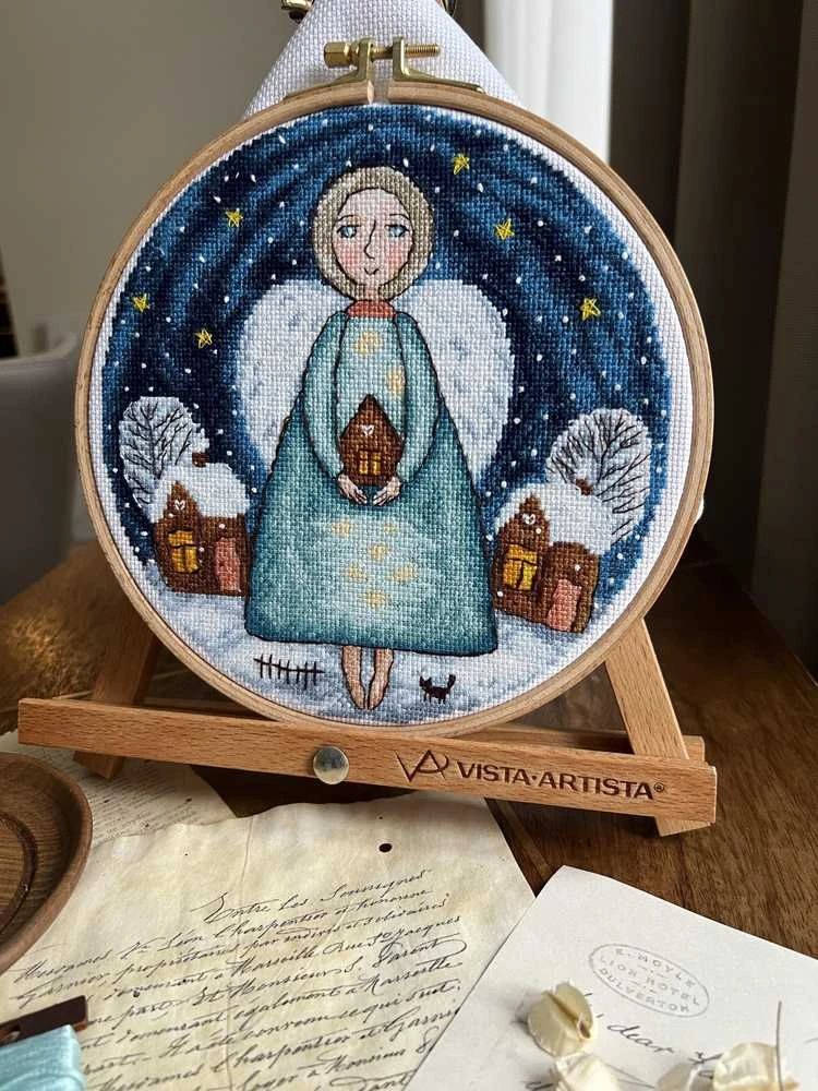 Andriana Beldizart Kryželiu siuvinėjimo rinkinys "Angelas sargas" SANA-09