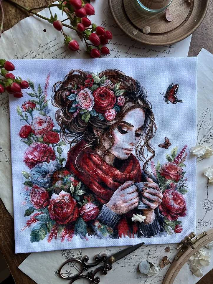 Andriana Siuvinėjimo kryželiu rinkinys „Harmonija“, 24×24 cm – puiki dovana