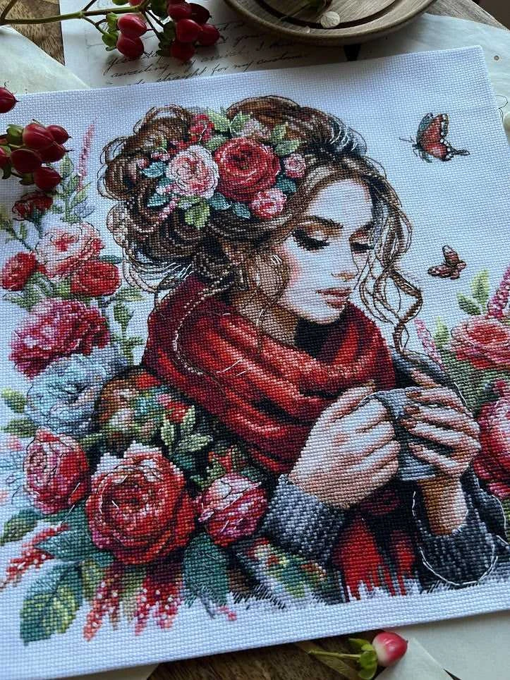 Andriana Siuvinėjimo kryželiu rinkinys „Harmonija“, 24×24 cm – puiki dovana