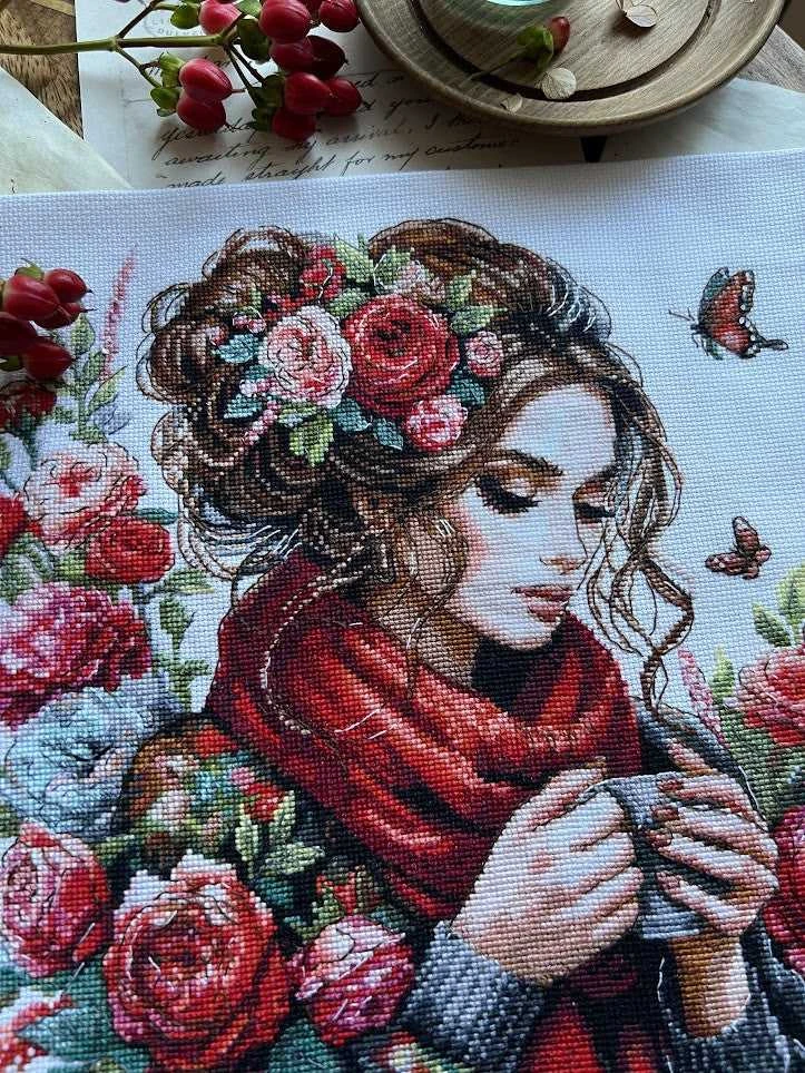 Andriana Siuvinėjimo kryželiu rinkinys „Harmonija“, 24×24 cm – puiki dovana