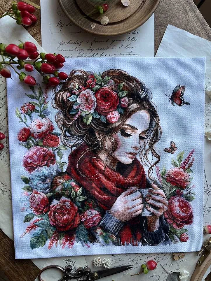 Andriana Siuvinėjimo kryželiu rinkinys „Harmonija“, 24×24 cm – puiki dovana