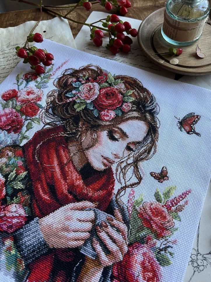 Andriana Siuvinėjimo kryželiu rinkinys „Harmonija“, 24×24 cm – puiki dovana