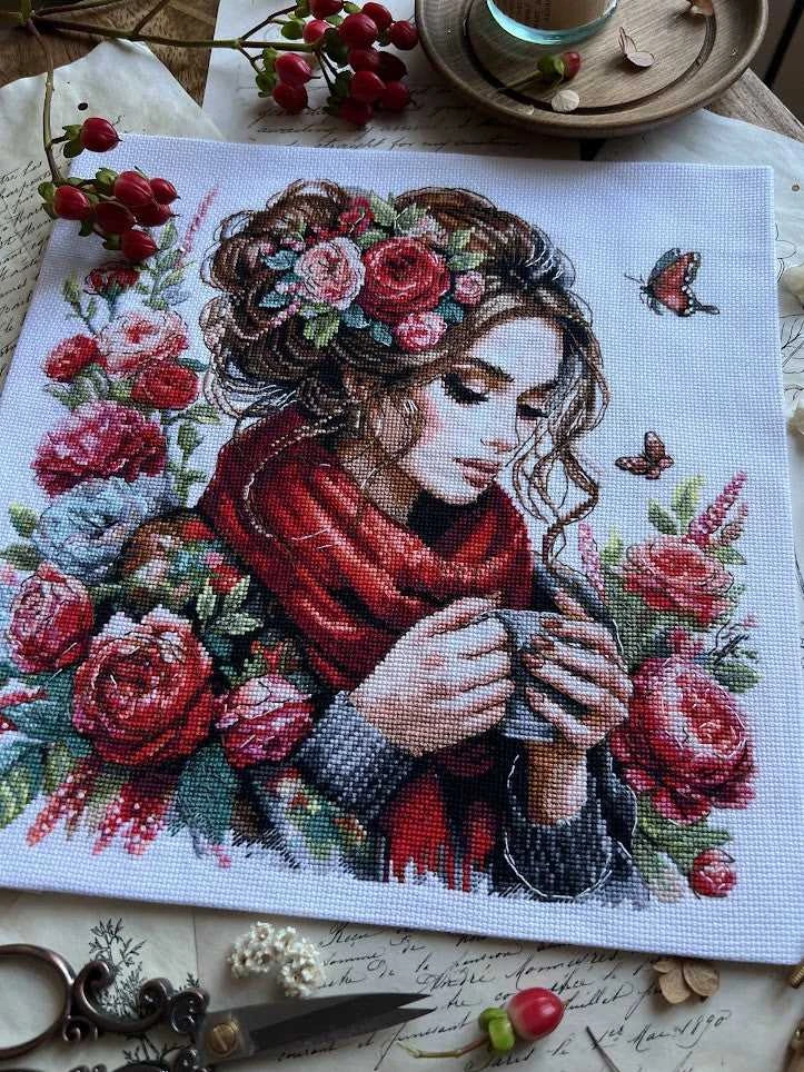 Andriana Siuvinėjimo kryželiu rinkinys „Harmonija“, 24×24 cm – puiki dovana