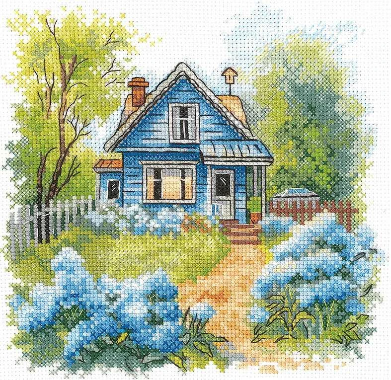 Andriana Beldizart Kryželių siuvinėjimo rinkinys "Šeimos name" 17,5 x 17 cm SANN-37