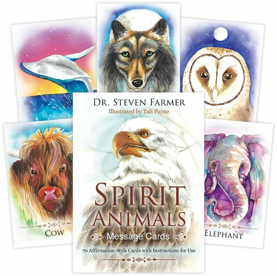 KNYGA Animal Dreaming Spirit Animals Message kortos