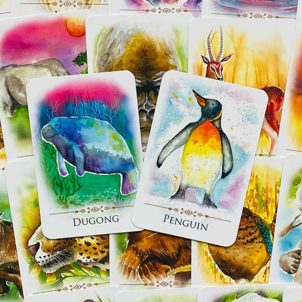 KNYGA Animal Dreaming Spirit Animals Message kortos