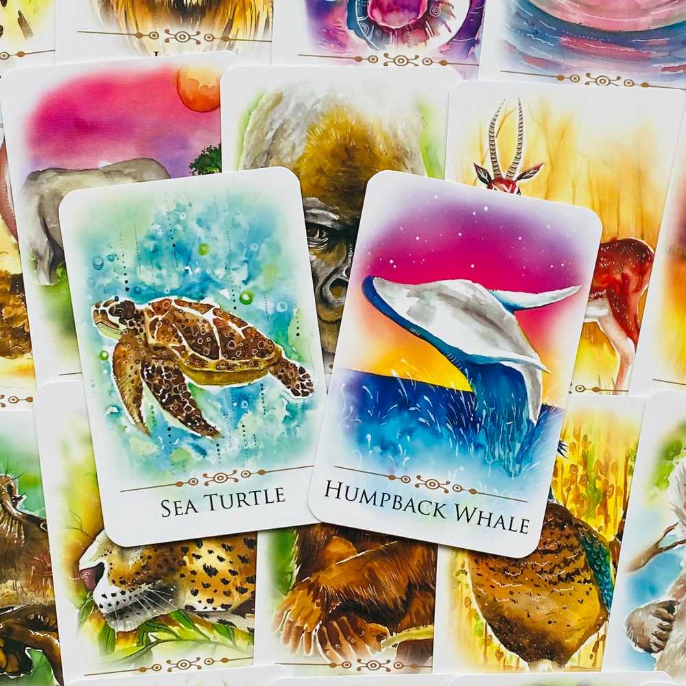 KNYGA Animal Dreaming Spirit Animals Message kortos