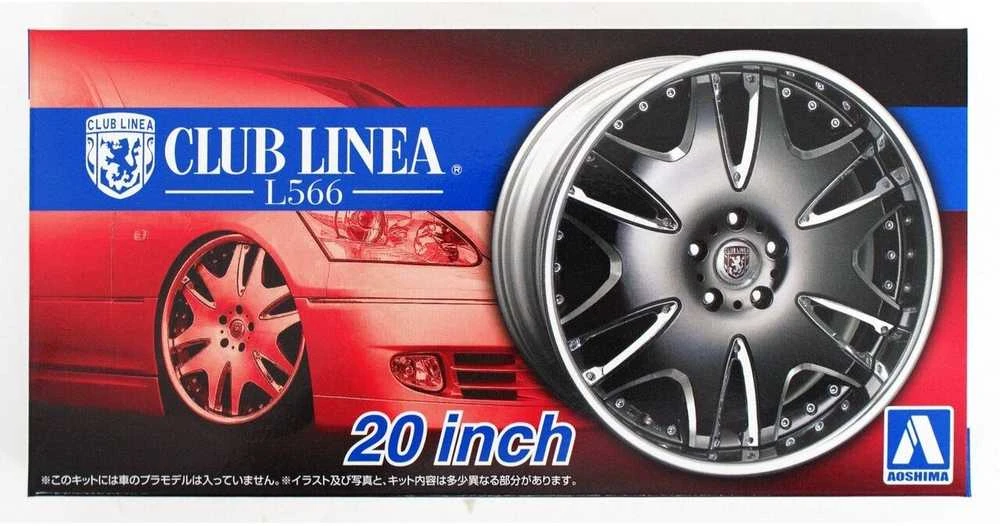 Aoshima Club Linea L566 20" ratlankių rinkinys 1/24 (05385)