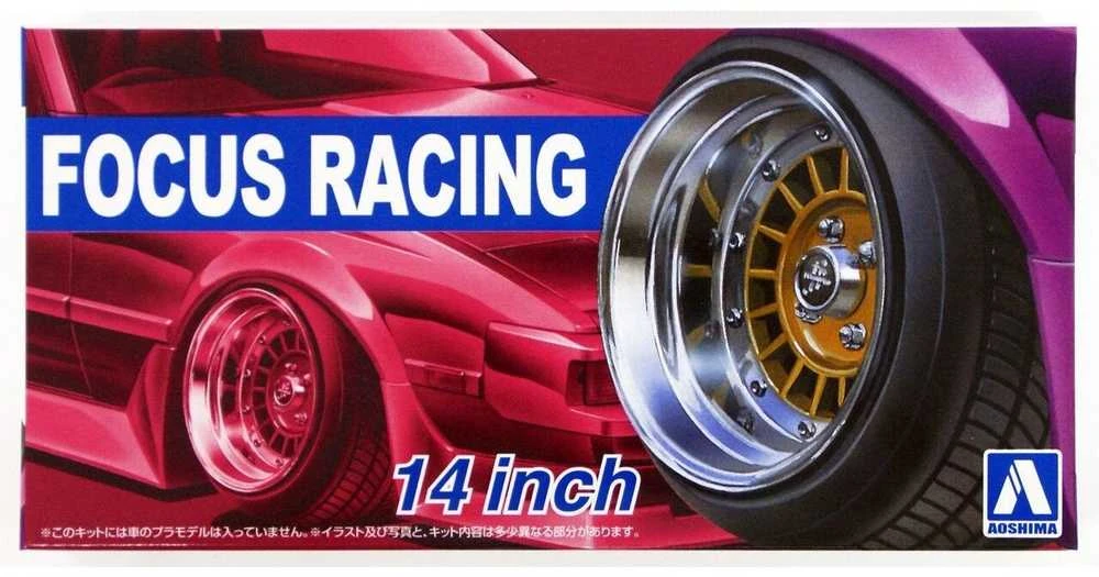 Aoshima Focus Racing 14" ratų komplektas 1/24 (05374)