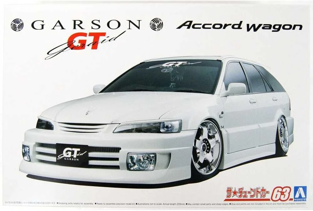 Aoshima Honda Accord Wagon Garson Geraid GT 1/24 modelio rinkinys 05797