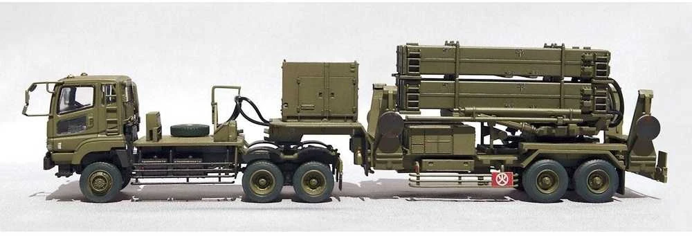 Aoshima JASDF Patriot PAC-3 raketų paleidimo stotis 1/72 modelis