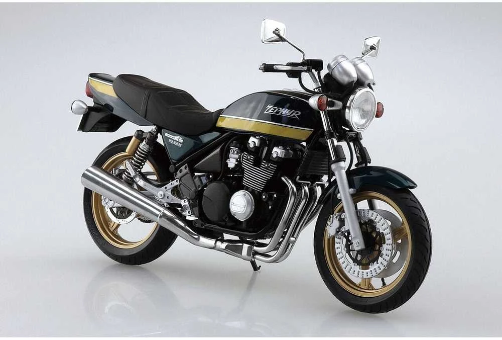 Aoshima Kawasaki Zephyr ZR400C '02 1:12 plastikinis surinkimo rinkinys
