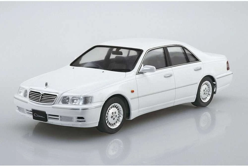 Aoshima Nissan Cima Y33 1996 1/24 surenkamas plastikinis modelis