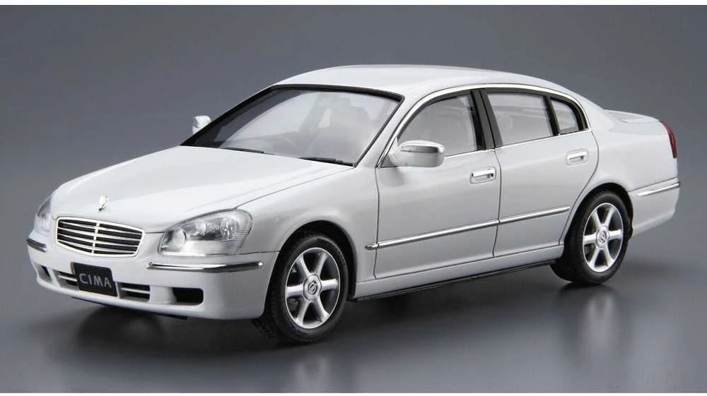 Aoshima Nissan F50 Cima/President 2003 1:24 plastikinis surenkamas rinkinys