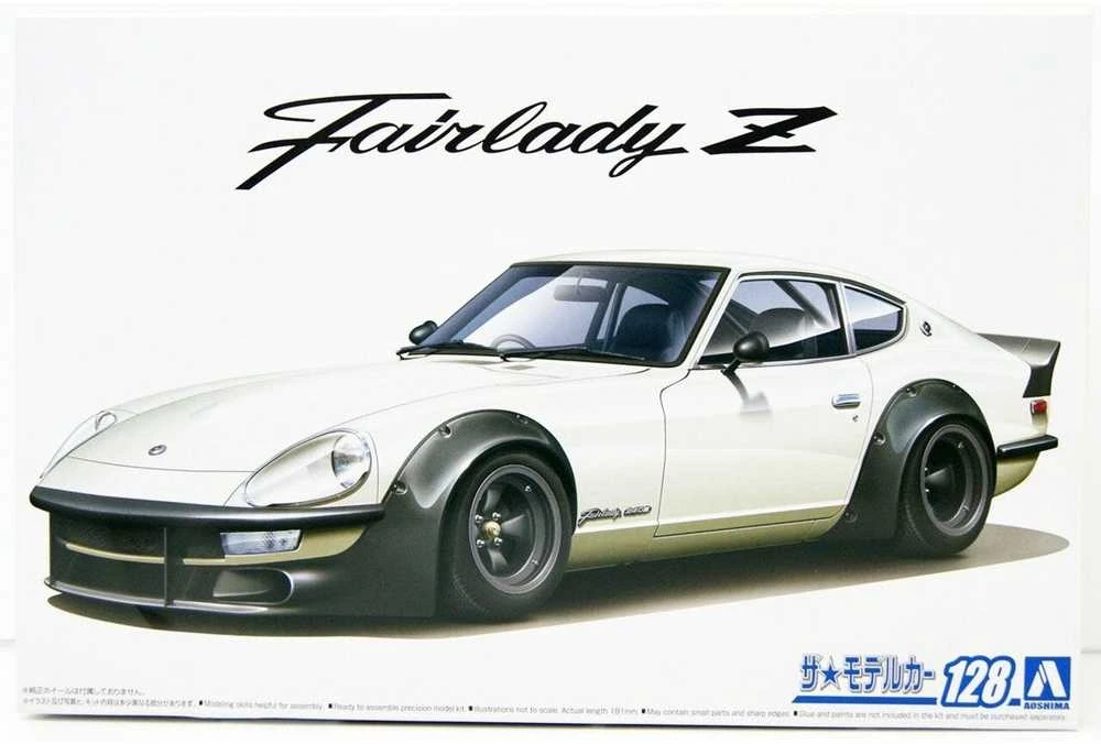 Aoshima Nissan Fairlady Z S30 Aero Custom '75 1/24 modelis