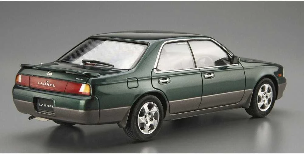 Aoshima Nissan Laurel GC34 '93 Medalist V/Club S 1/24 modelio rinkinys
