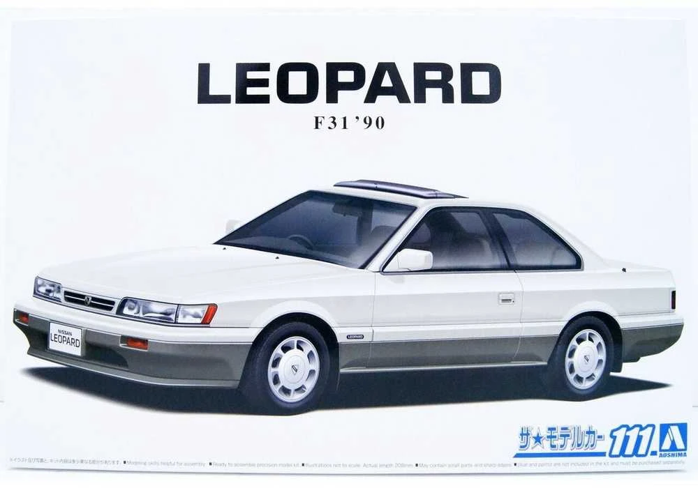 Aoshima Nissan Leopard F31 (1990) 1/24 plastiko surinkimo rinkinys 05739