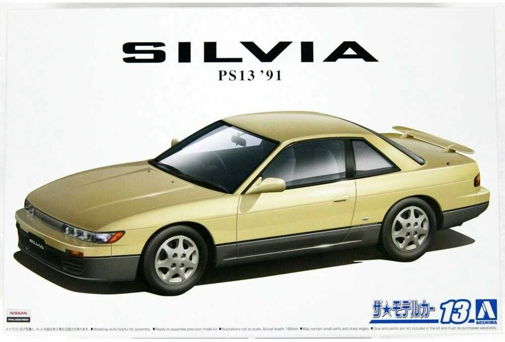 Aoshima Nissan Silvia PS13 K's Dia 1991 plastikinis 1/24 rinkinys