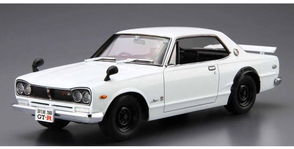 Aoshima Nissan Skyline 2000 GT-R KPGC10 '71 1/24 plastikinis modelis