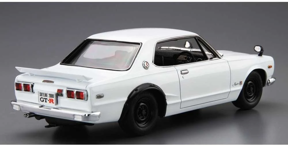 Aoshima Nissan Skyline 2000 GT-R KPGC10 '71 1/24 plastikinis modelis