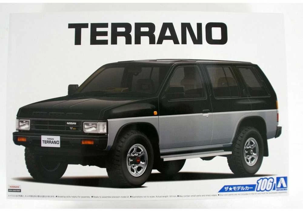 Aoshima Nissan Terrano D21 V6 3000 R3M 1991 1/24 plastikinis modelis