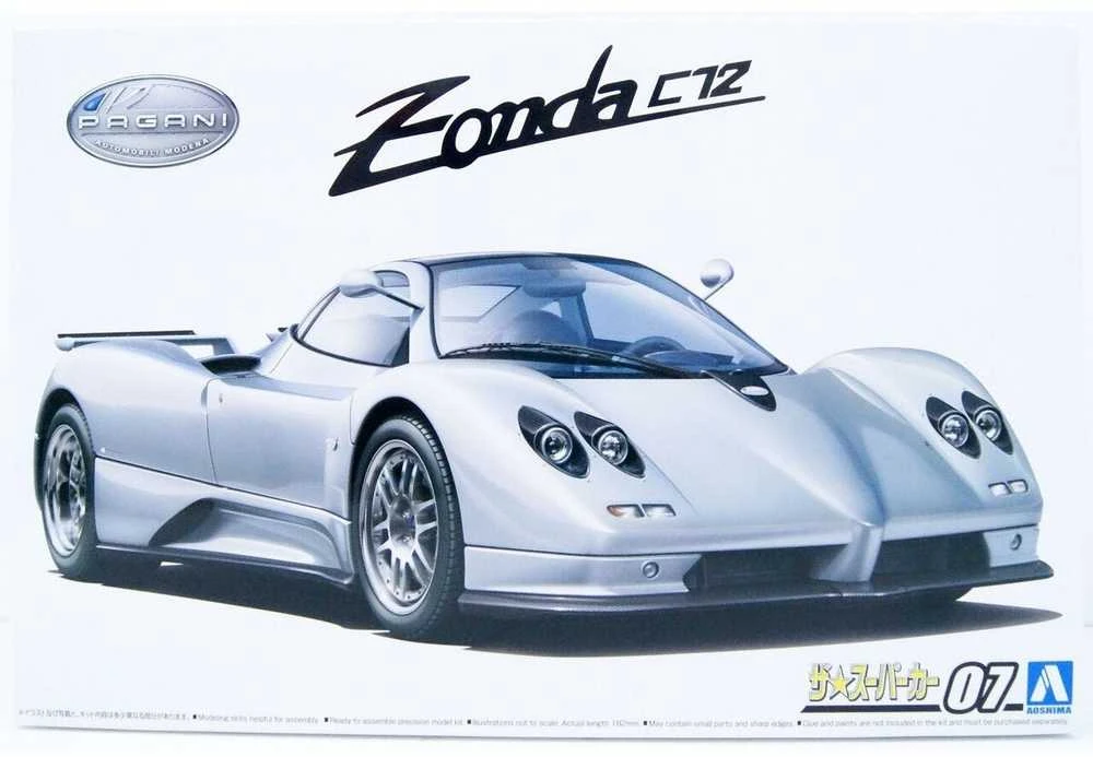 Aoshima Pagani Zonda C12S 1/24 plastikinis automobilio modelis