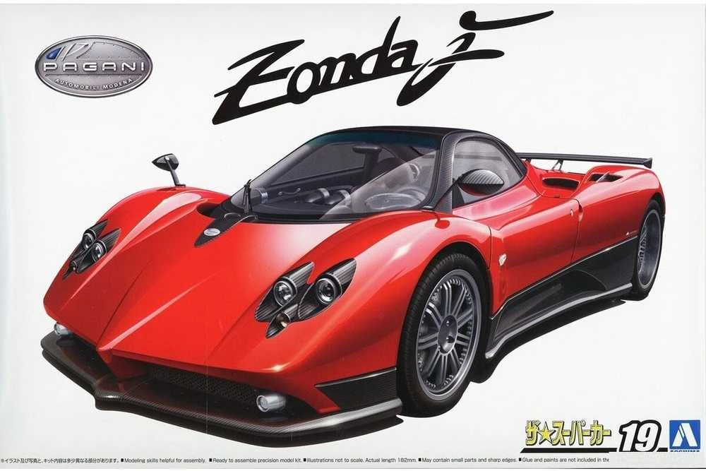 Aoshima Pagani Zonda F 2005 plastikinis modelis 1/24