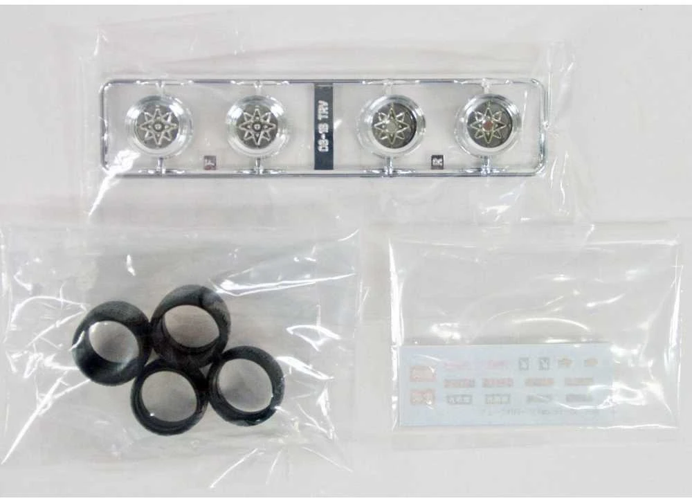 Aoshima Techno TRV 14" ratų komplektas, 1:24 (05386)