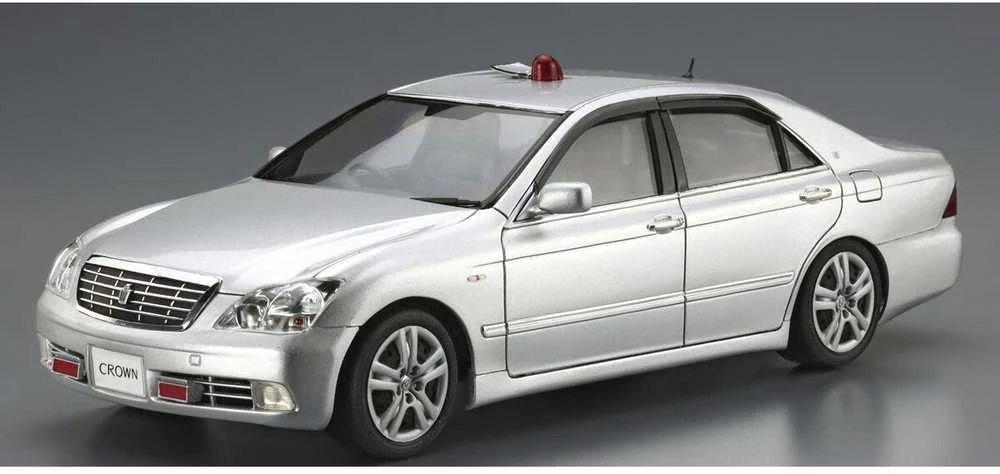 Aoshima Toyota Crown GRS182 2005 policijos automobilis, 1/24 rinkinys