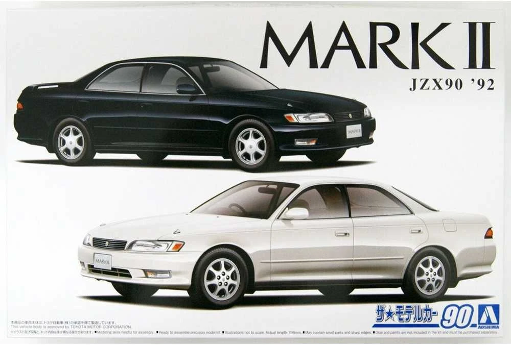 Aoshima Toyota Mark II JZX90 '92 Grande/Tourer 1/24 plastikinis modelis