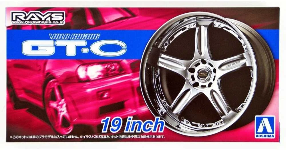 Aoshima Volk Racing GT-C 19" ratų rinkinys 1/24 (05461)