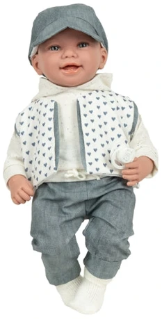 Arias lėlė berniukas juokiasi 45 cm