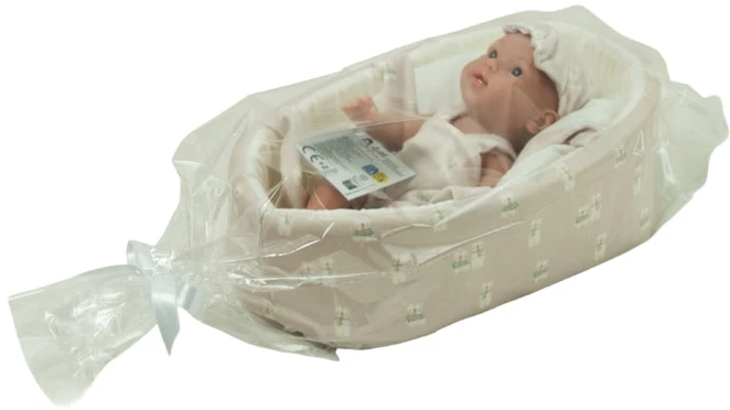 ARIAS Realistiška kūdikėlio lėlė su smėline nešykle, 26 cm
