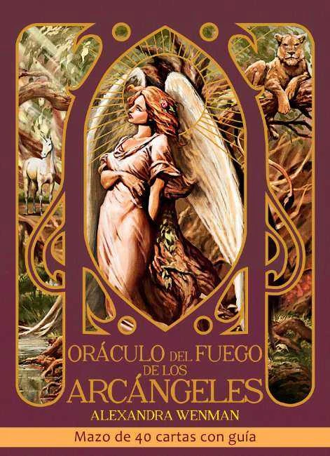 Arkangelų ugnies orakulo kortos, ispanų k., su vadovu – Inner Traditions
