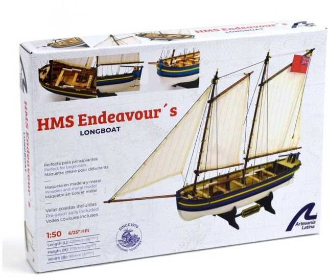 Artesania Latina HMS Endeavour kapitono valtis 1:50 – modelio rinkinys 19005
