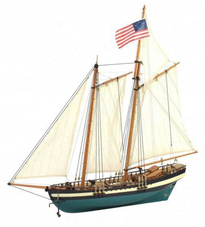 Artesania Latina škuna Virginia 1:41 medinis laivo modelio rinkinys