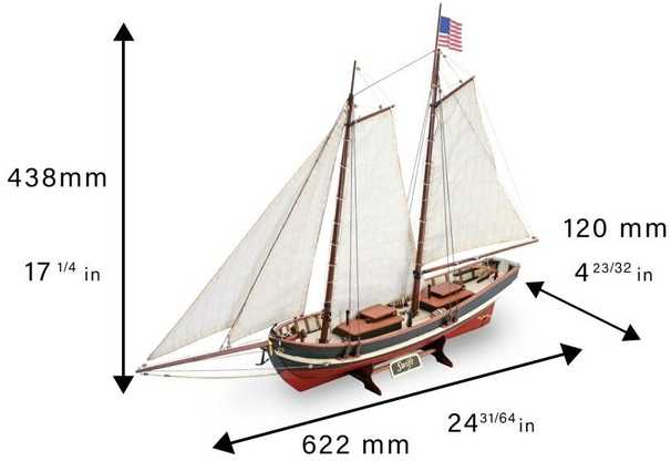 Artesania Latina Swift 1:50 medinis locmano laivo modelio rinkinys
