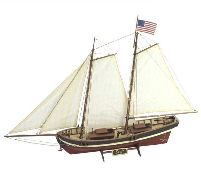 Artesania Latina Swift 1:50 medinis locmano laivo modelio rinkinys