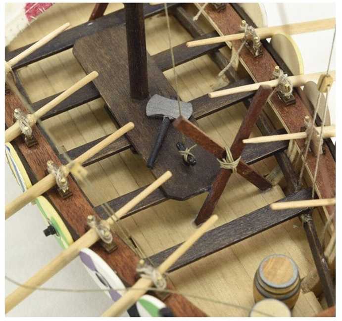 Artesania Latina Vikingų drakaras 1:75 – medinis laivo rinkinys