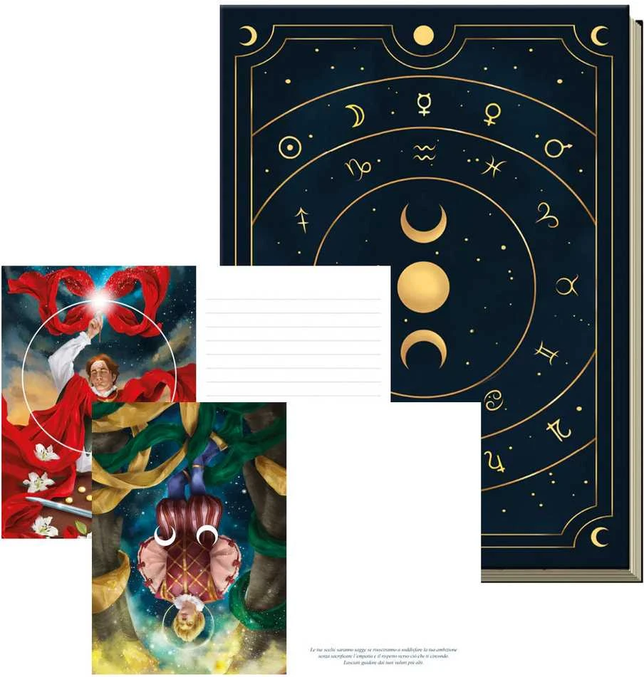 Nešiojamas Užrašų Knygelė - Lo Scarabeo Astral Journal 160 Liniuotų Puslapių 15 x 21 cm 380 g