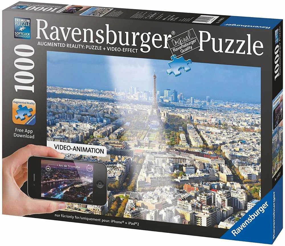 Augmented Reality Above The Roofs Of Paris Puzzle - 1000 Piece - RAVENSBURGER dėlionė