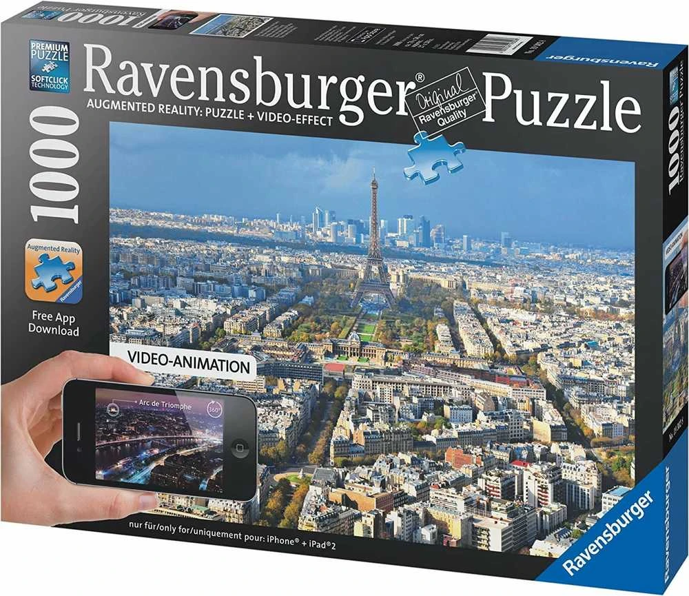 Augmented Reality Above The Roofs Of Paris Puzzle - 1000 Piece - RAVENSBURGER dėlionė